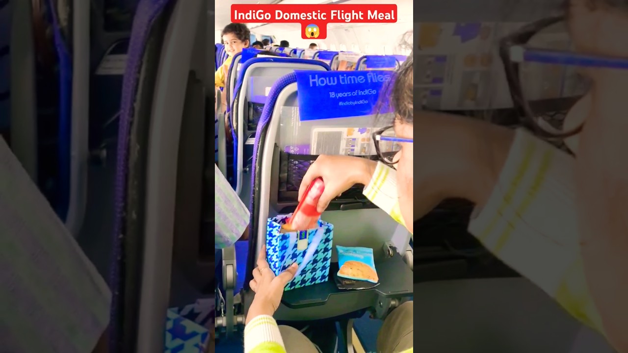 ✈️ IndiGo Domestic Flight meal #flight #indigo
