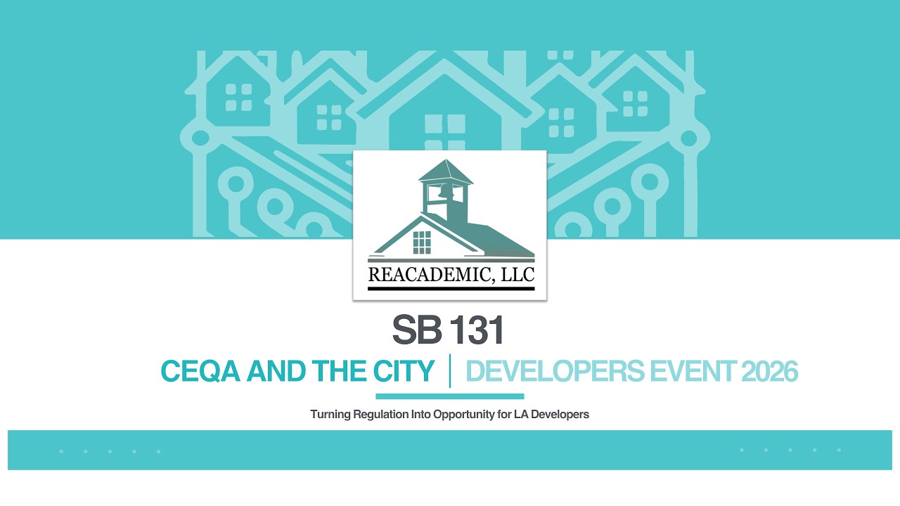 California SB 131 Breakdown for Developers, Property Owners & Investors