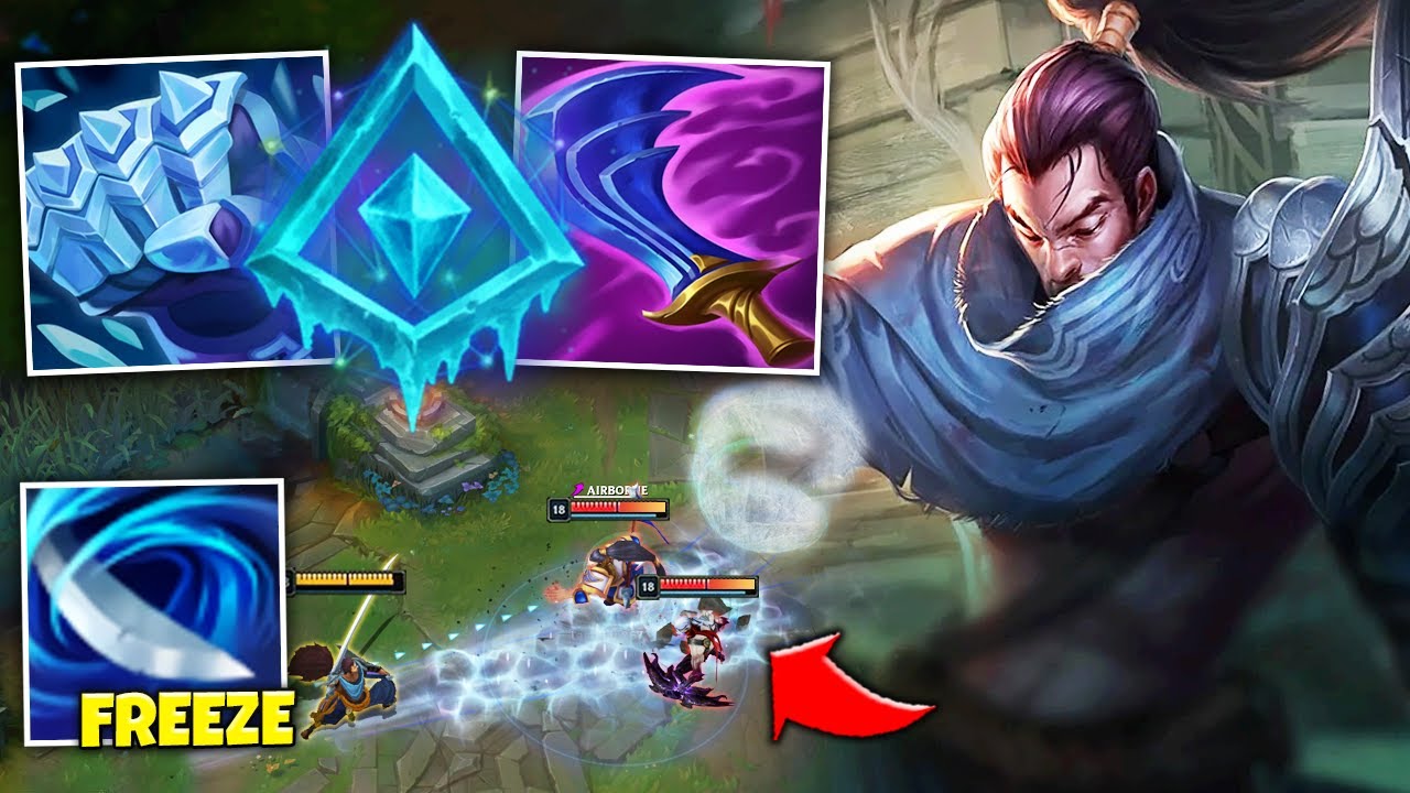YASUO, BUT I THROW ICE TORNADOS THAT FREEZE THE ENEMY TEAM (PERMASLOW YASUO)