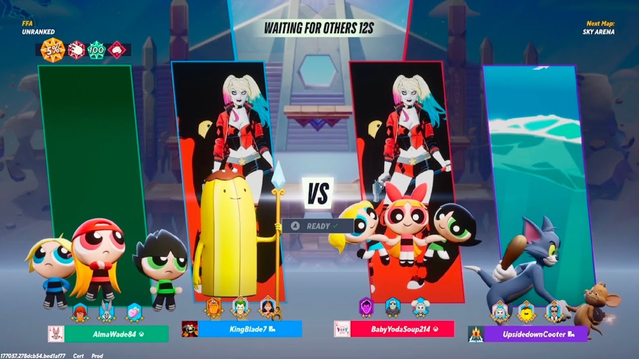 Multiversus: Rowdyruff Boys FFA (Free for All) Gameplay