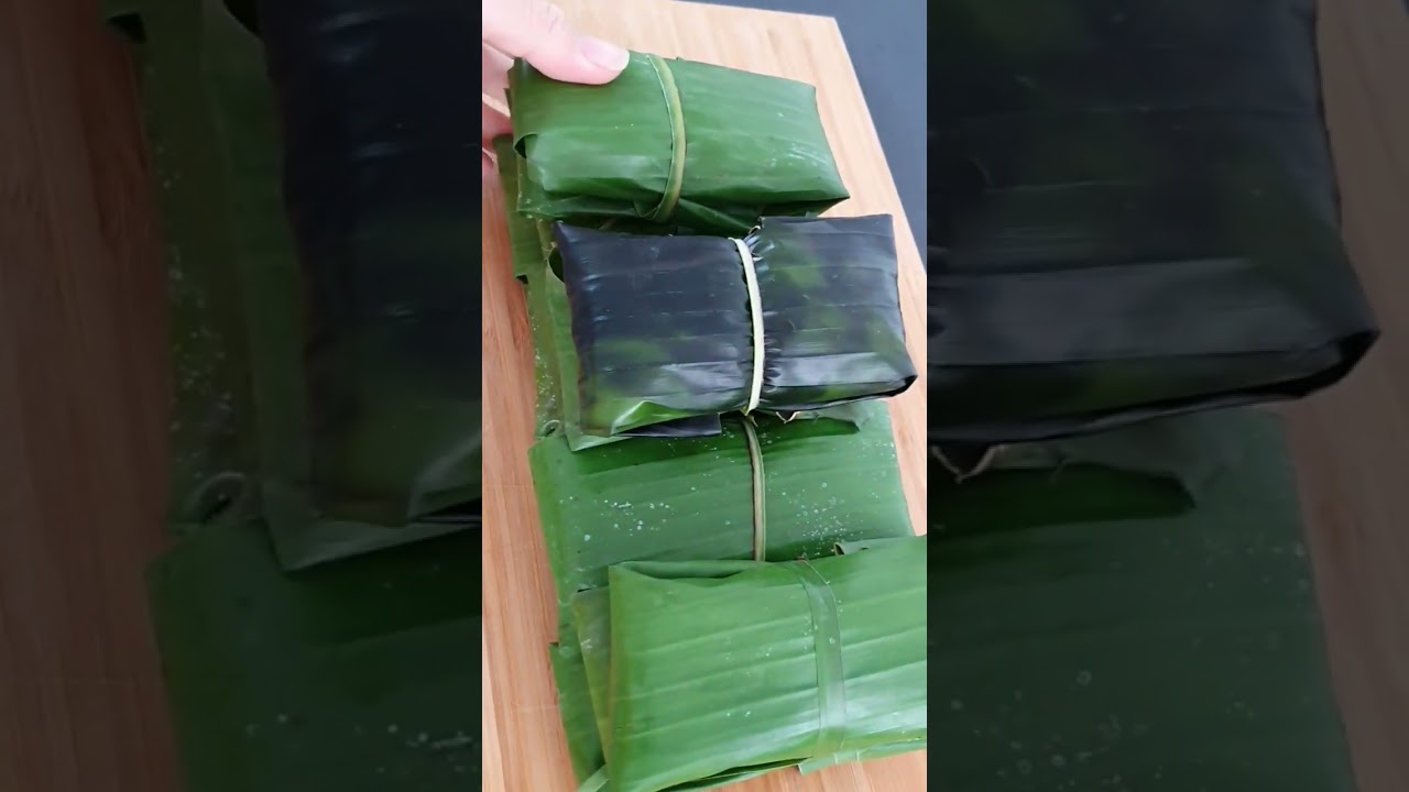 How to make Suman Latik /Ilonggo's all time favourite snacks #shorts  #shortsvideo  #cooking