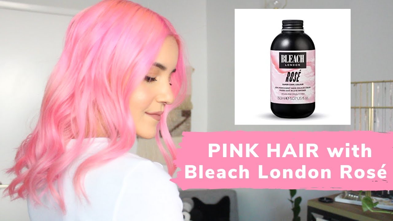 Dyeing my hair pink with Bleach London Rosé
