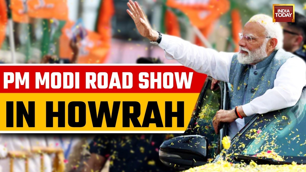 Prime Minister Modi Holds Howrah Roadshow As Phase One Records Massive Turnout In Bengal
