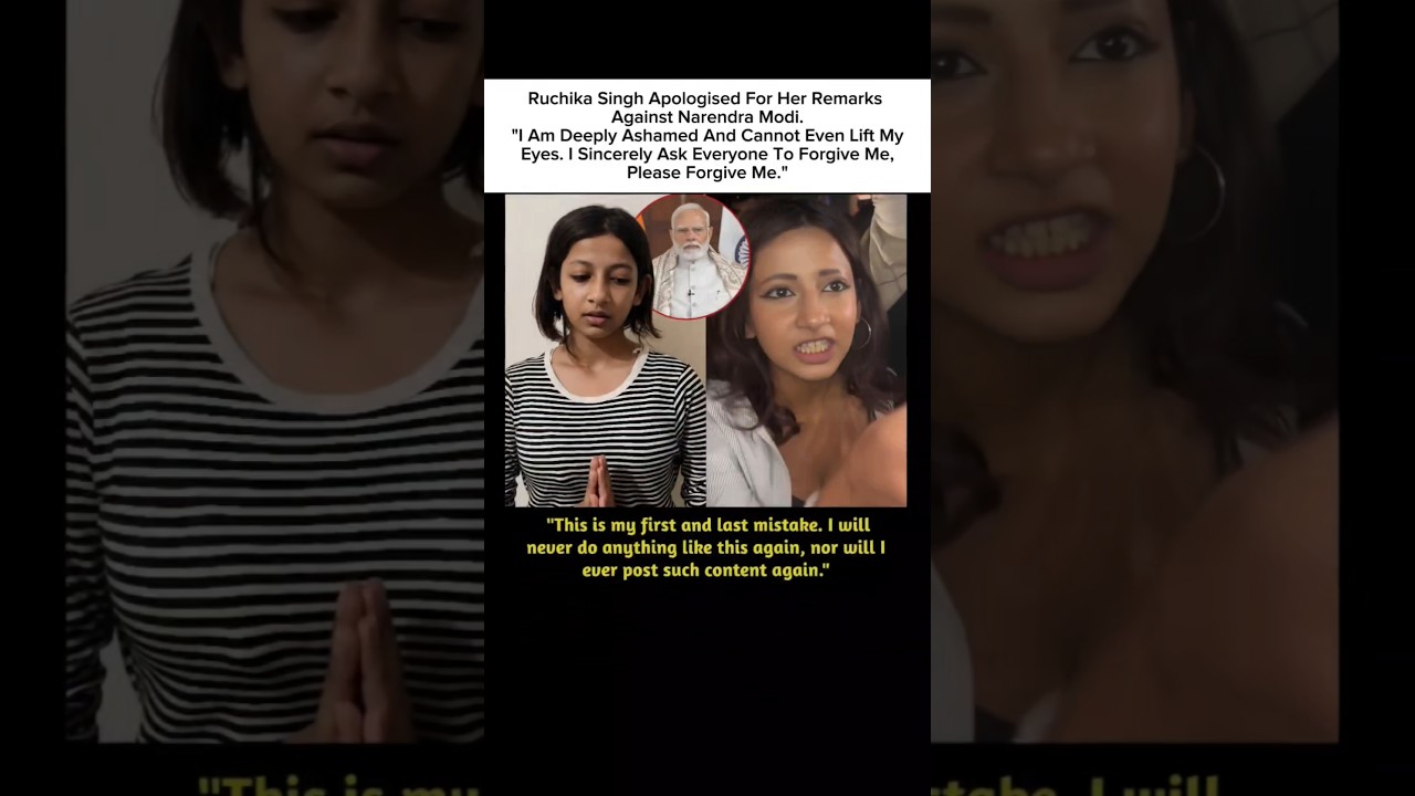 Ruchika Singh Apologises for Remarks Against PM Modi | Emotional Public Apology  Latest News