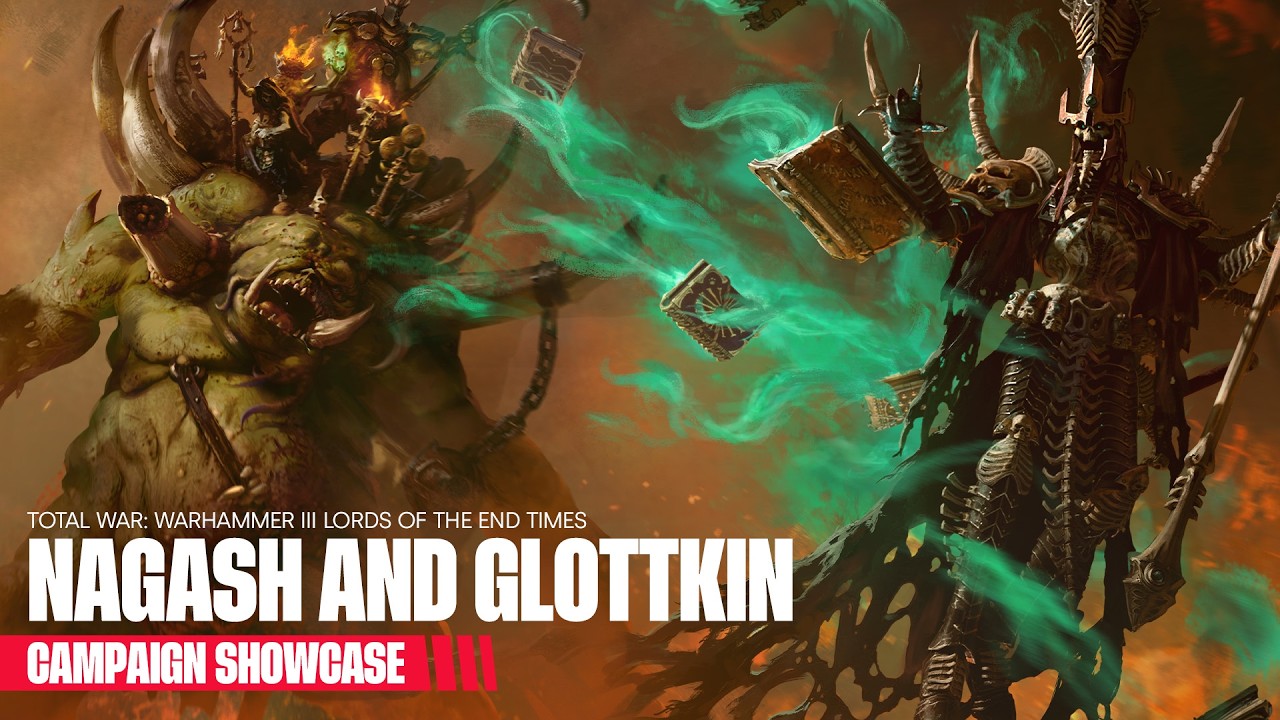Total War: WARHAMMER III - Lords of the End Times - Nagash & Glottkin Campaign Overview