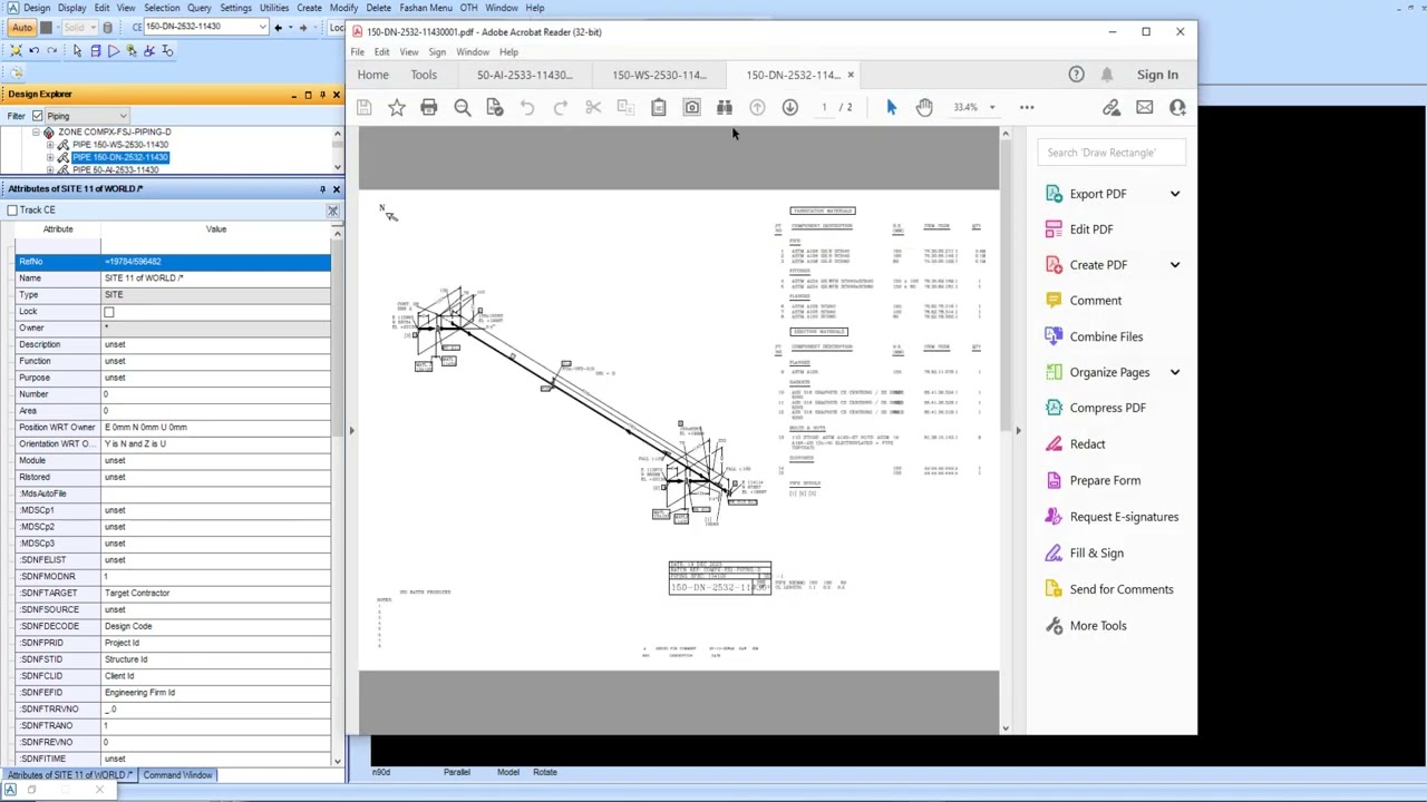 E3D - PDMS ISODRAFT BATCH EXPORTER