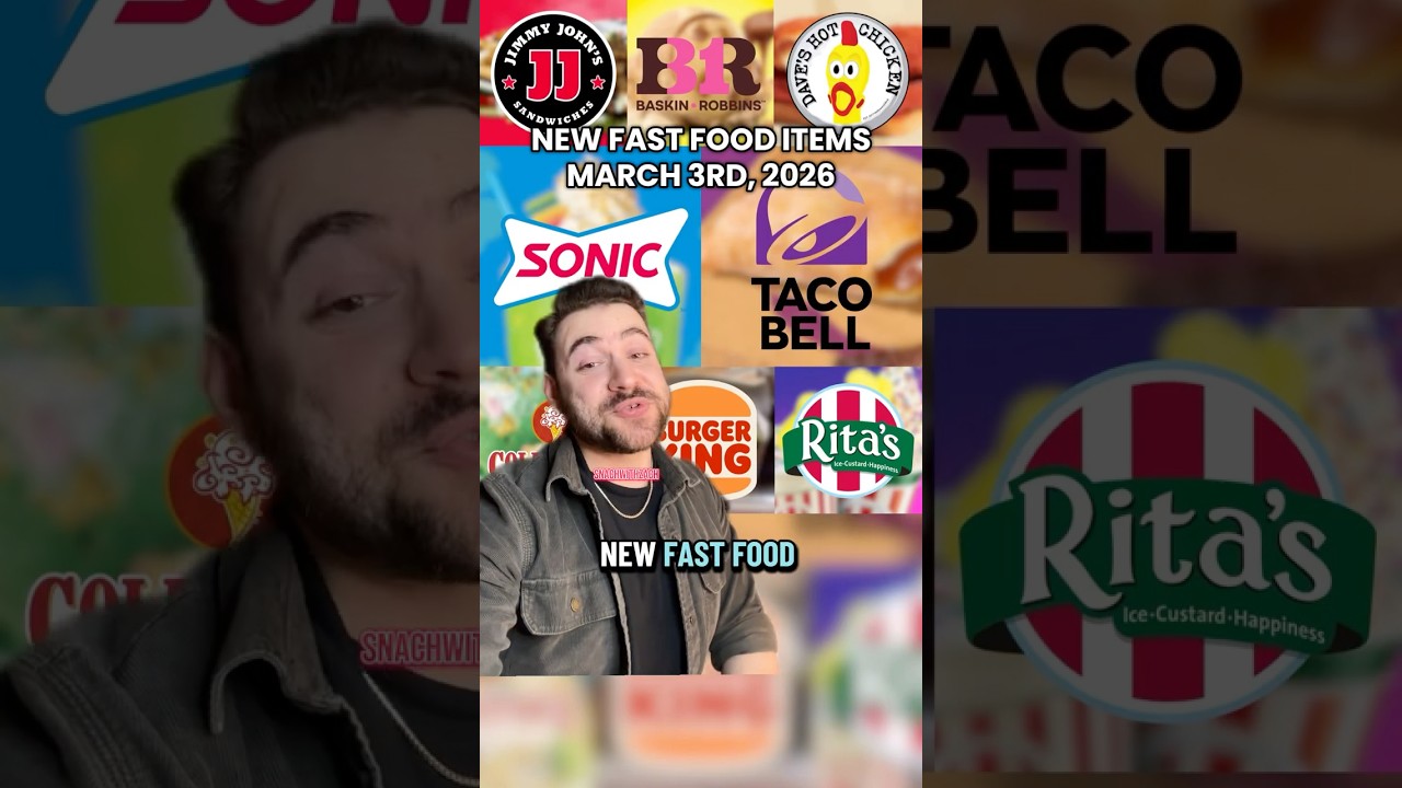 New fast food releases for March - 3.3.26 #food #fastfood #eating #news