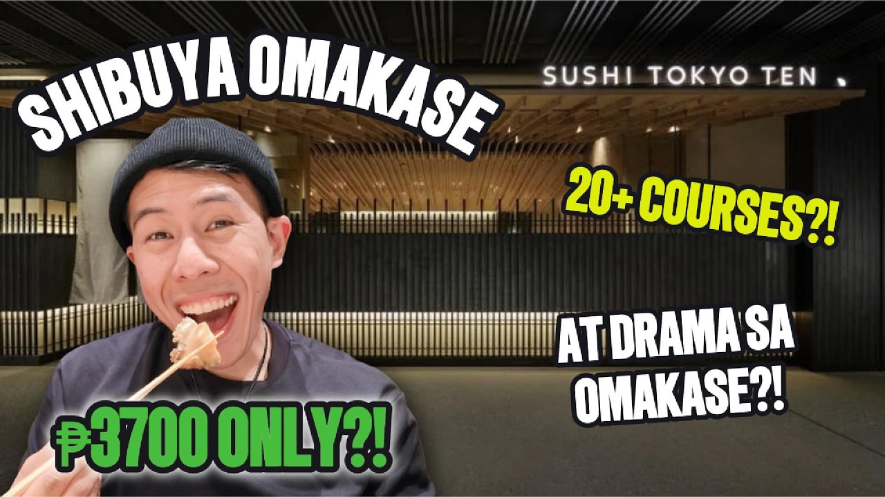 SULIT 20-COURSE OMAKASE! 🍣 ₱3700 for Sushi Tokyo Ten + May Drama?! - TOKYO 2025