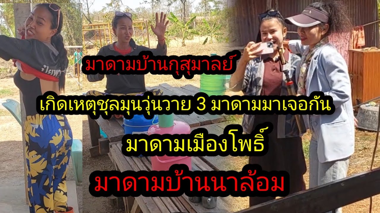 เกิดความชุลมุนวุ่นวายเมื่อมาดาม 3 คนมาเจอกัน#จิตอาสา 