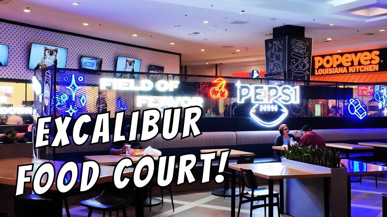 CHEAP EATS! What's To Eat At Excalibur Hotel & Casino Food Court?!?
