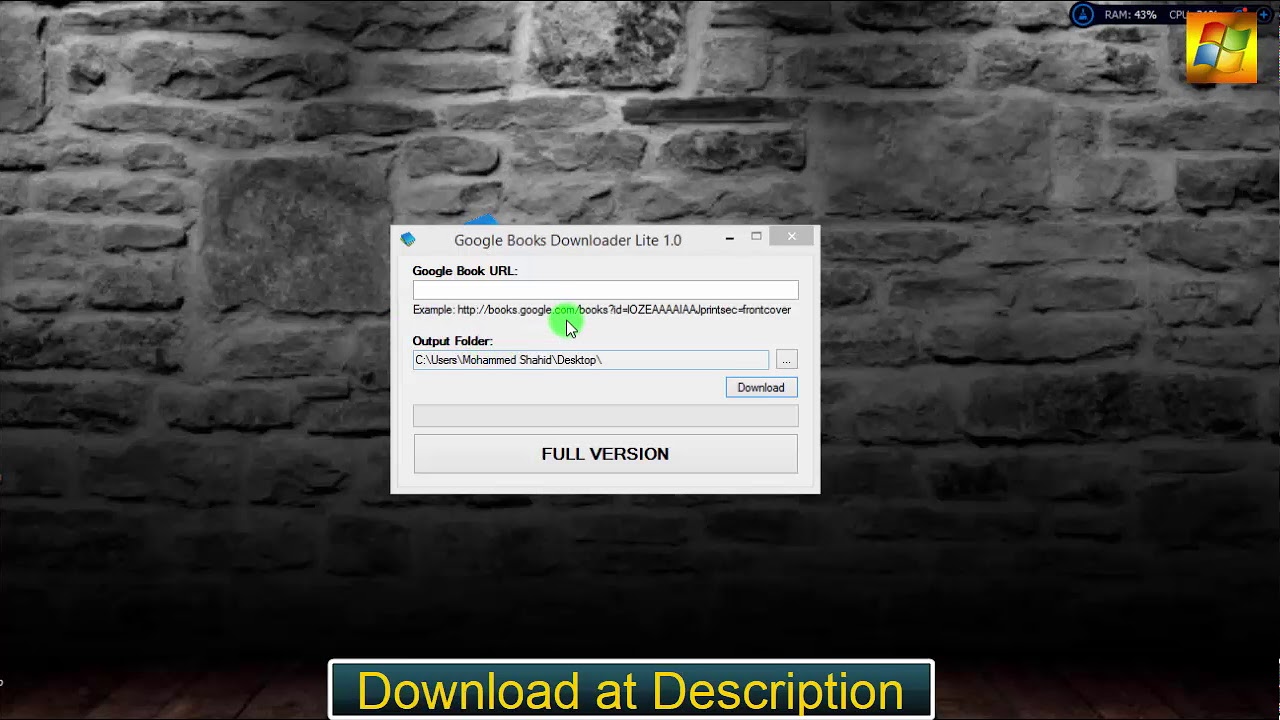 Google Books Downloader Lite 1.0