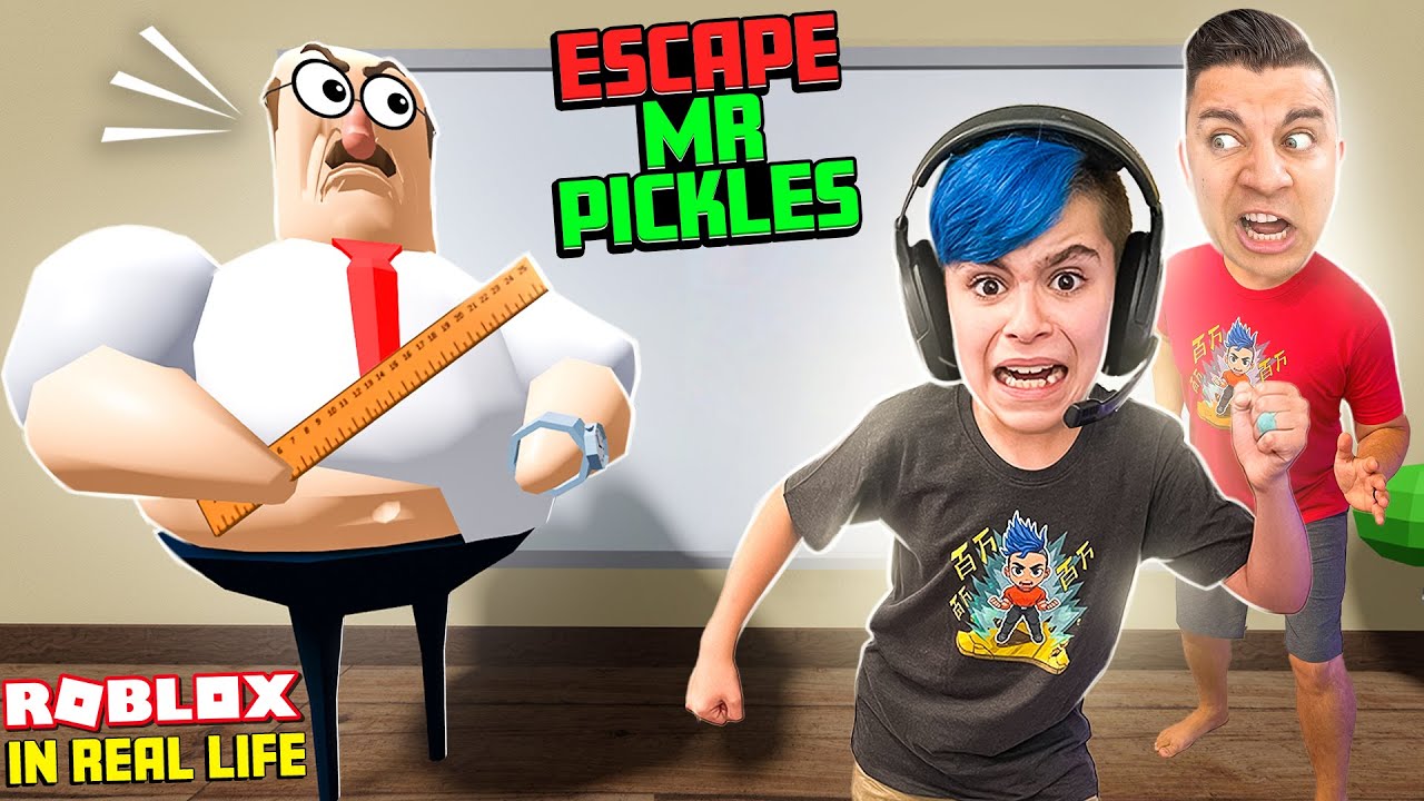 Сбегите от мистера Пиклза В РЕАЛЬНОЙ ЖИЗНИ! Roblox: Великий побег из школы