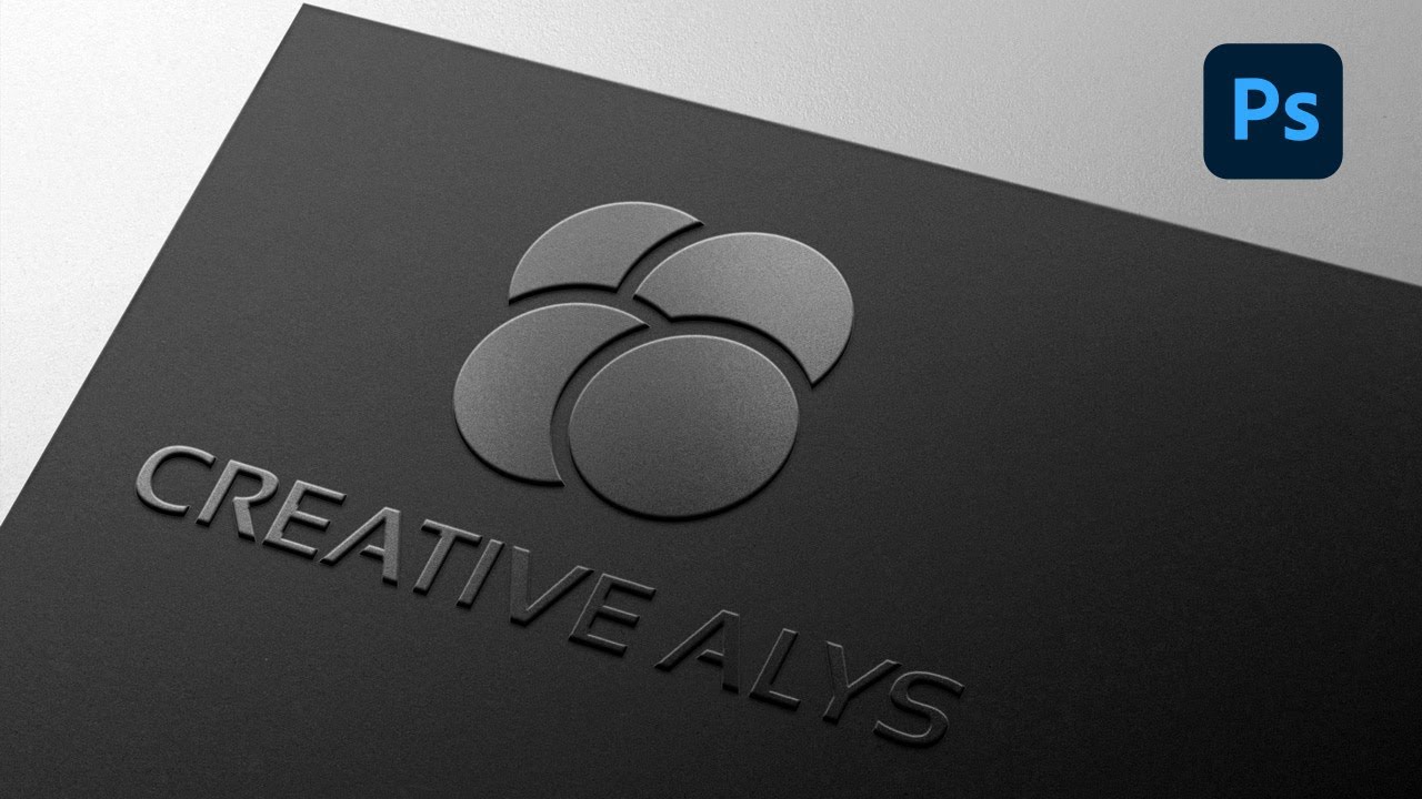 How to Create Card Embossed Logo using PSD Mockup | Photoshop