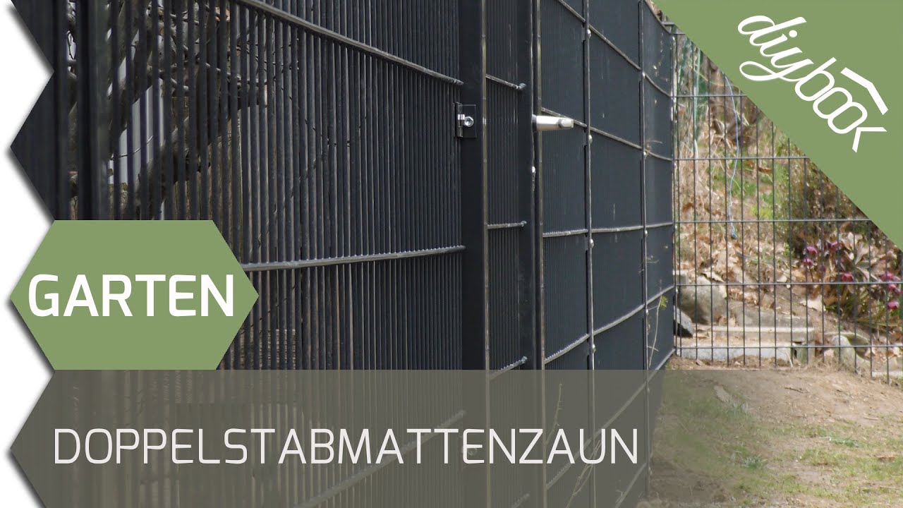 Doppelstabmattenzaun aufbauen
