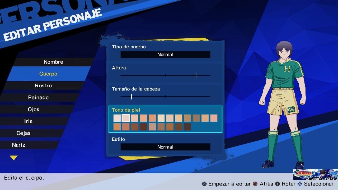 Cómo hacer a Sheshiro Nagi en Captain tsubasa rise of new Champions