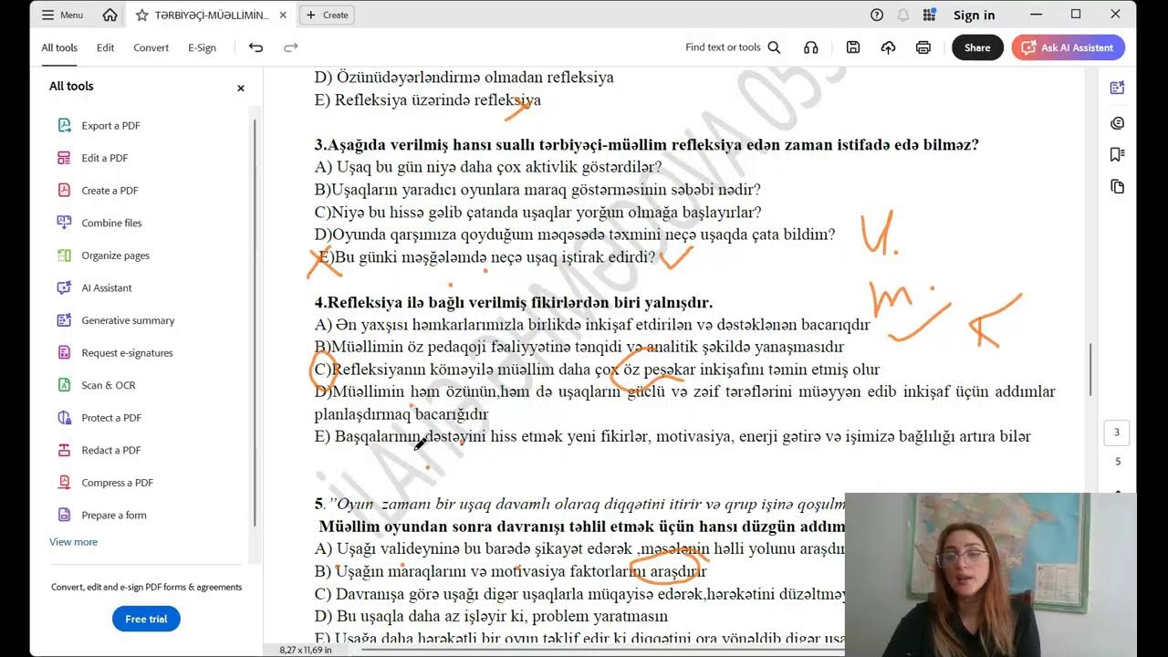 Tərbiyəçi-müəllimin refleksiya bacarığl-İlahə Əhmədova
