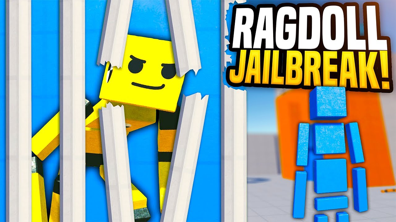 Побег из тюрьмы RAGDOLL — это безумие — Веселье с Ragdolls: Игра 2.0 (Забавные моменты)