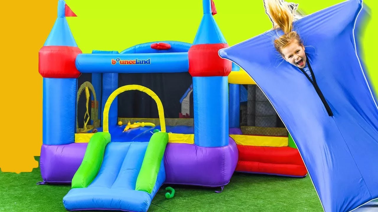 Assistant Bounce House Obstacle Course Contest with Mr  Engineer