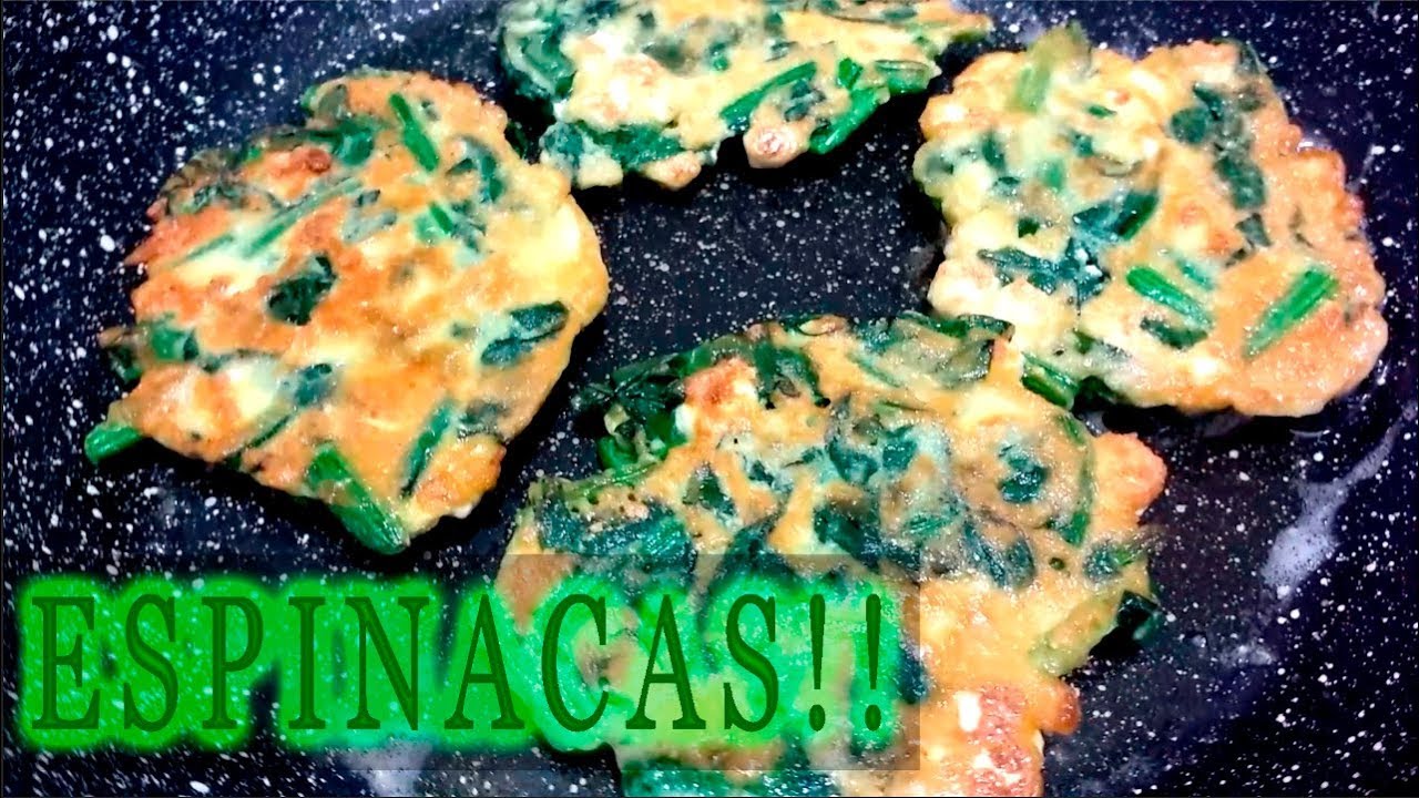 Tortitas de espinaca con queso en salsa verde | El Mister Cocina