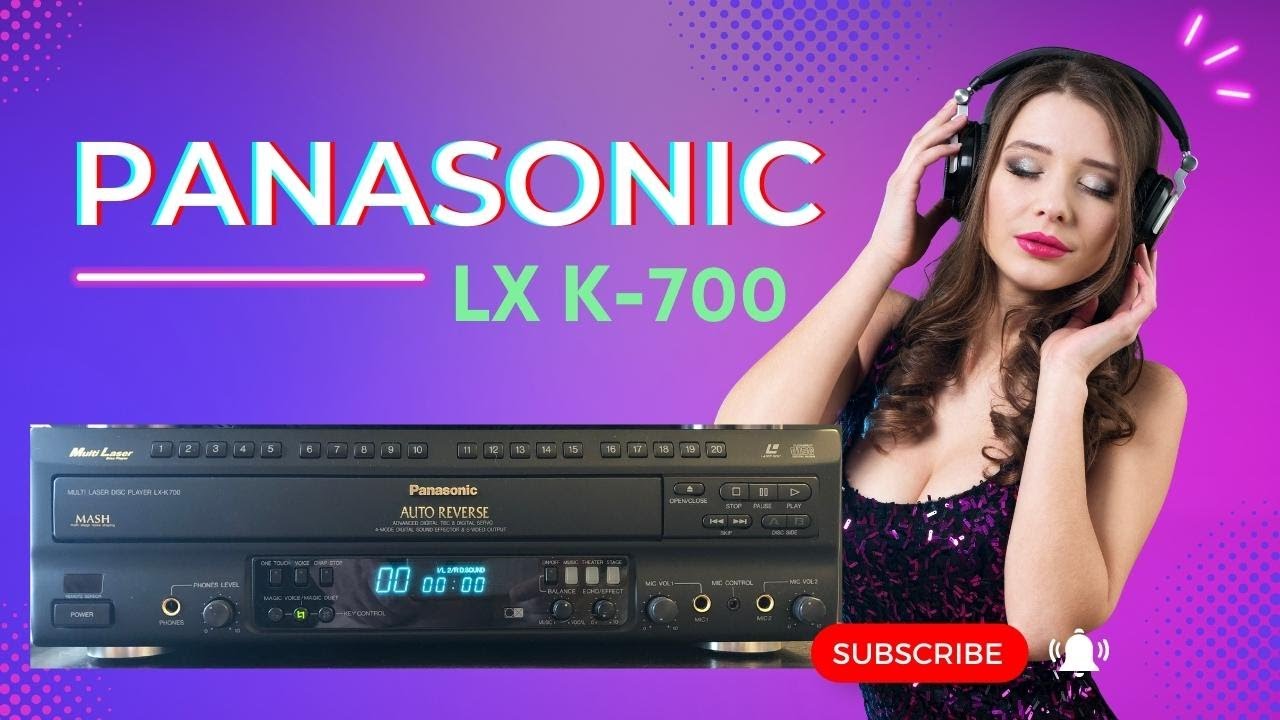 Panasonic LX-K700 проигрыватель LD/CD/CDV в оригинальной коробке и с пультом ДУ