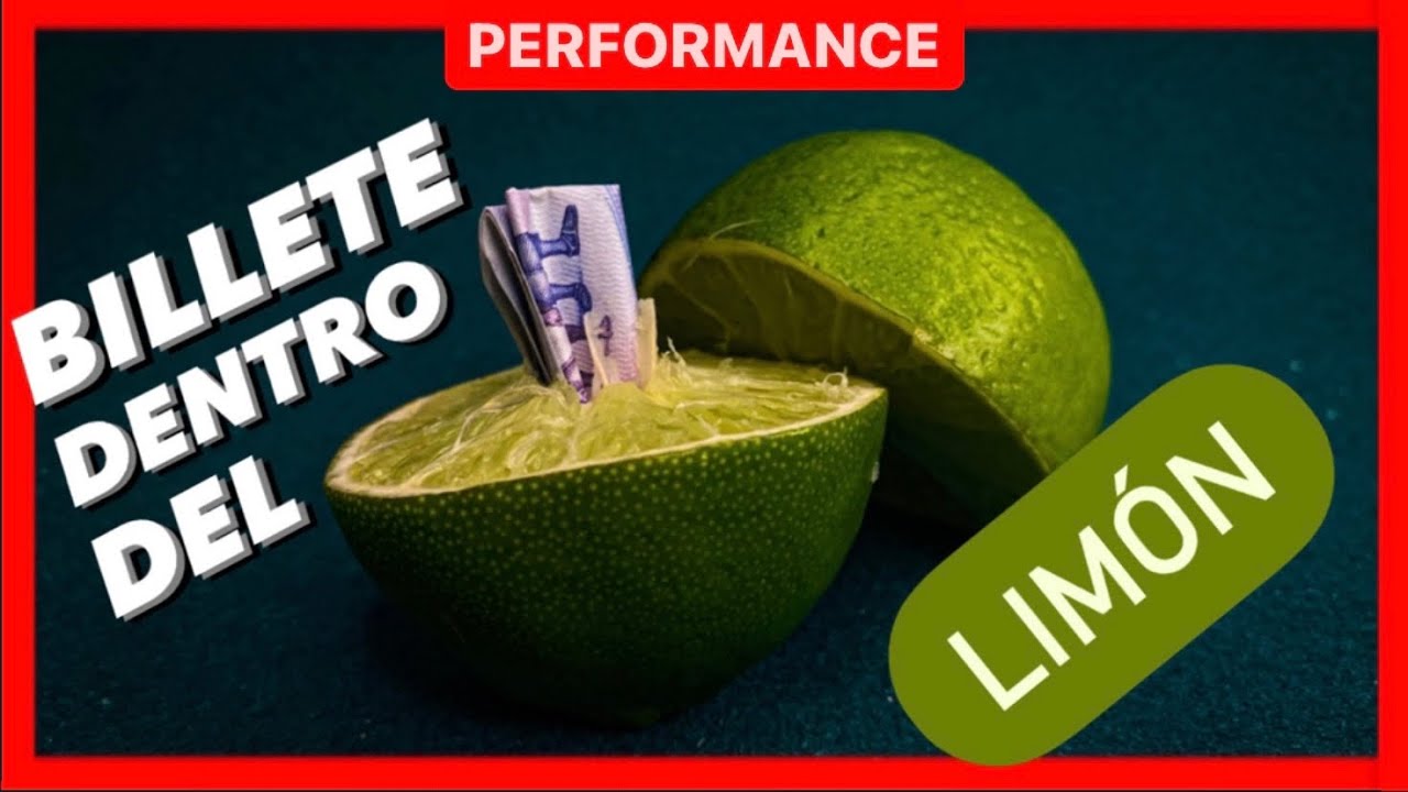 Billete dentro del LIMÓN | Truco de MAGIA