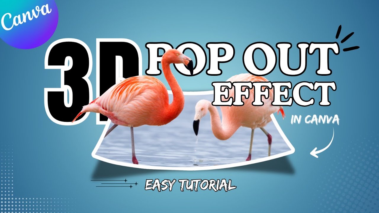 Create Stunning 3D Pop-Up Effect in Canva | Easy Step-by-Step Tutorial #3DEffectCanva #DesignTips