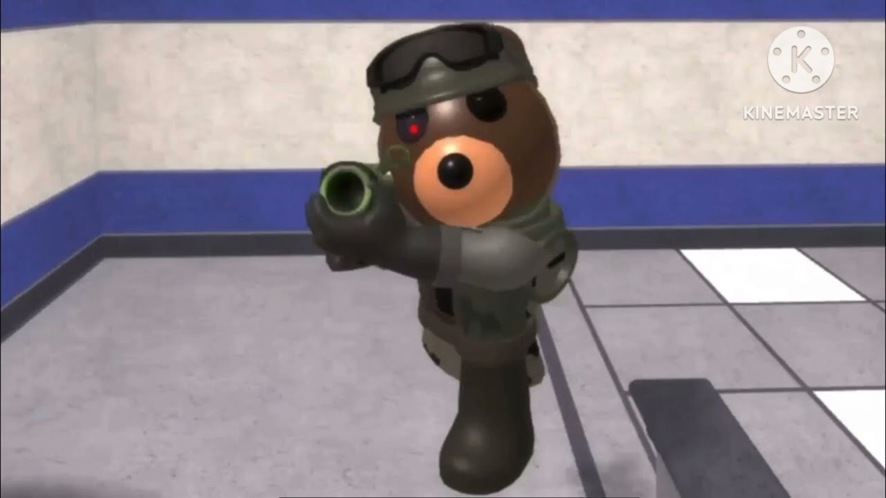 Roblox Piggy Book 2 but it's 100 Players | Baren Theme Bass Busted #roblox #piggy