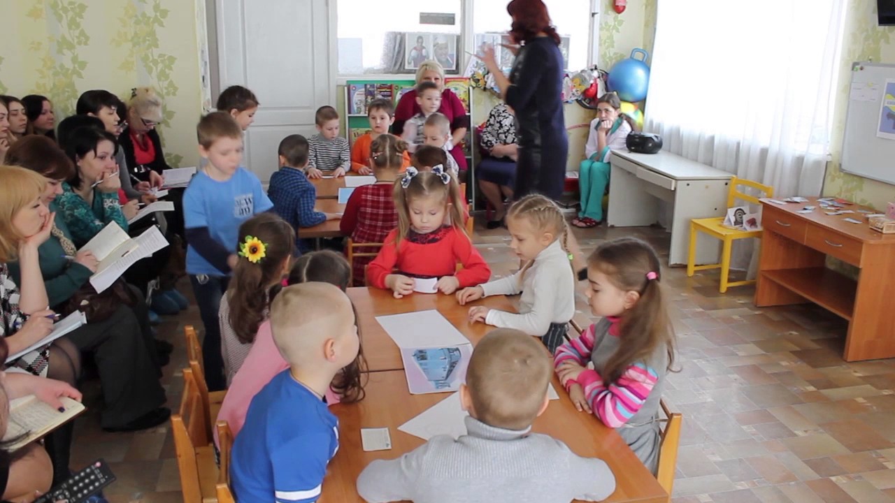 Заняття з дітьми старшої групи.