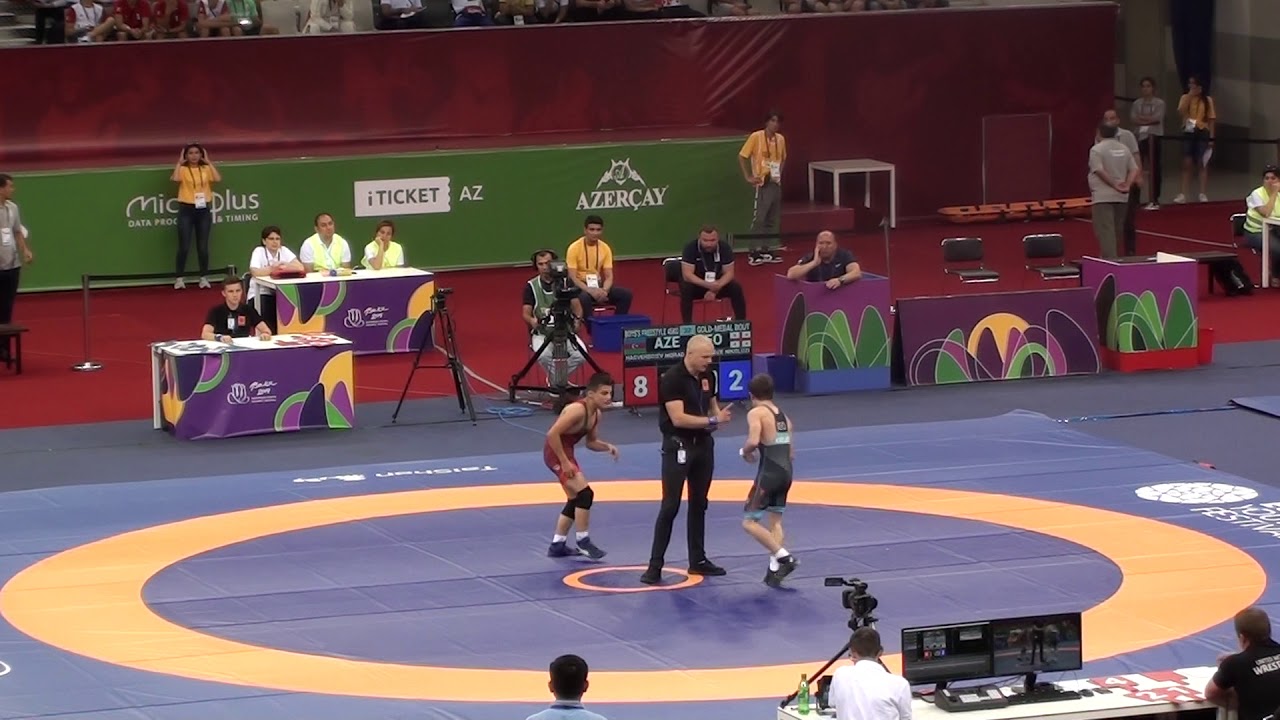 45 kq Sərbəst güləş GOLD MEDAL - Murad Haqverdiyev (AZE) - Nikolozi Santeladze (GEO)