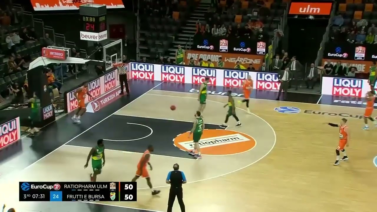 EuroCup - 33pts de Bruno Caboclo pelo Ratiopharm Ulm