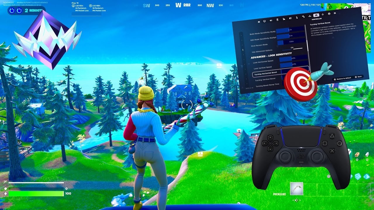CHAPTER 7 UNREAL RANKED RELOAD GAMEPLAY + BEST SETTINGS FOR AIMBOT & PEICE CONTROL🧩🎯 | 4K 360FPS