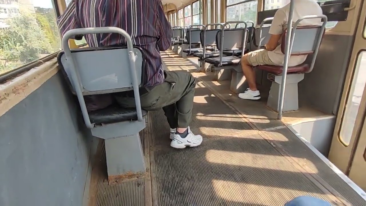 Поїздка у трамваї Tatra #T3SU #5836
