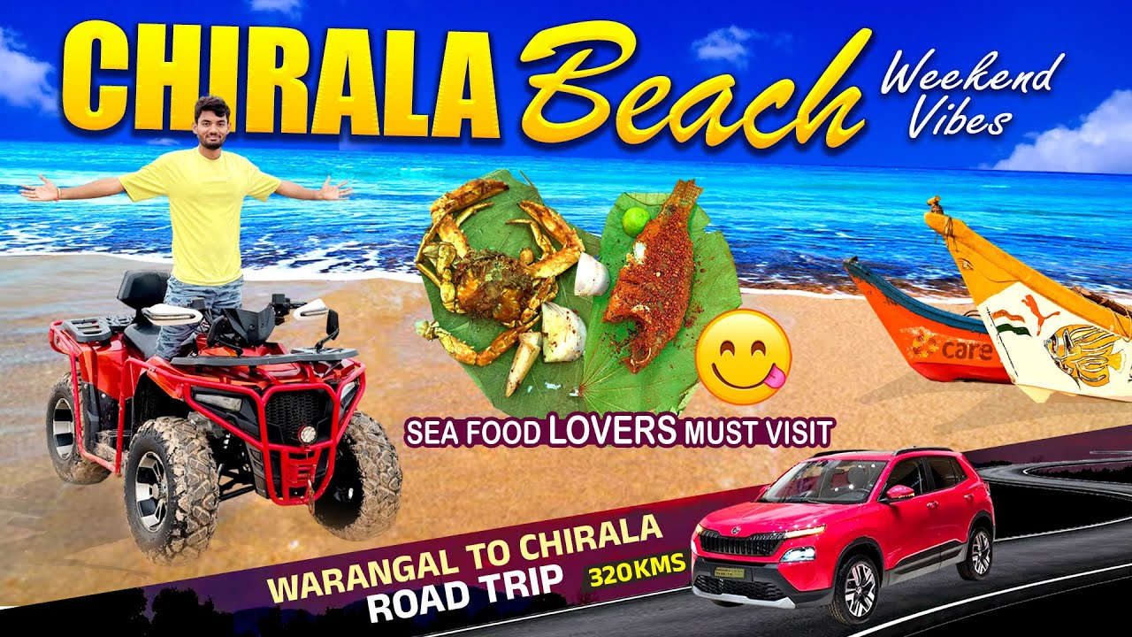 Chirala Beach | Weekend Trip From #warangal  | Sea Food | Telugu Vlog | Nagesh Pesaru #travel #beach