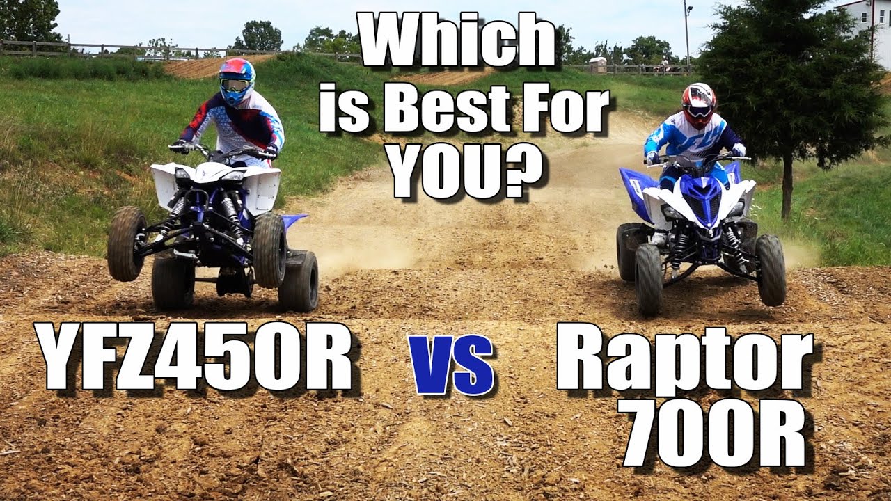 Сравнение Yamaha Raptor 700R и YFZ450R. Что лучше для вас?
