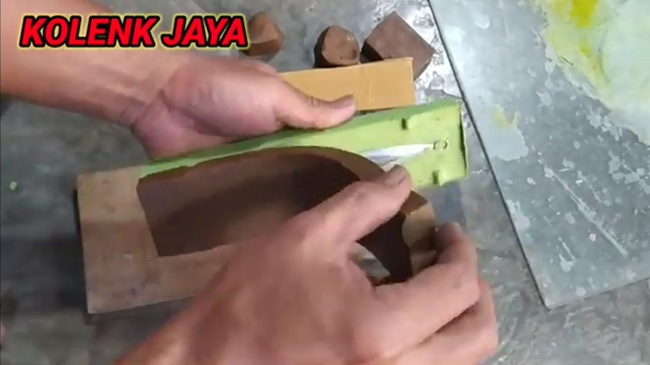 BUAT CATAKAN METAL JIG DARI DEMPUL #tutorial #cara #buat #cetakan #metaljig #youtuber #pemula