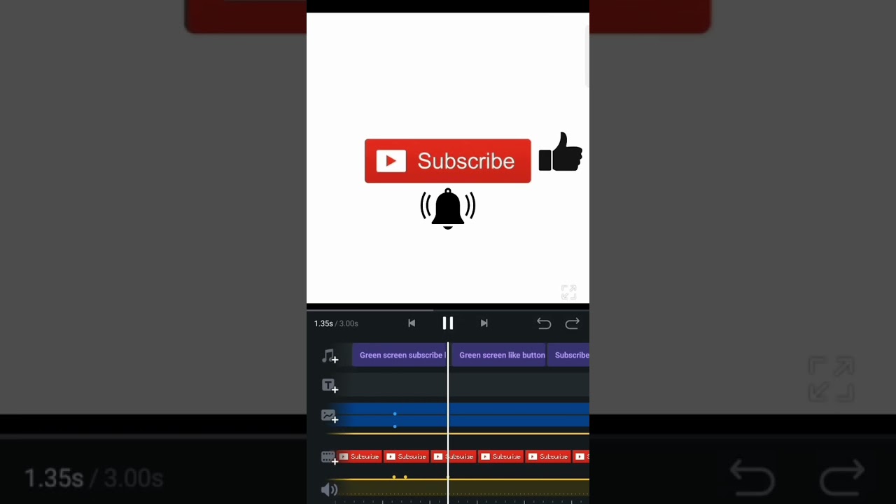 I Animated Subscribe and Like Button -  VN App