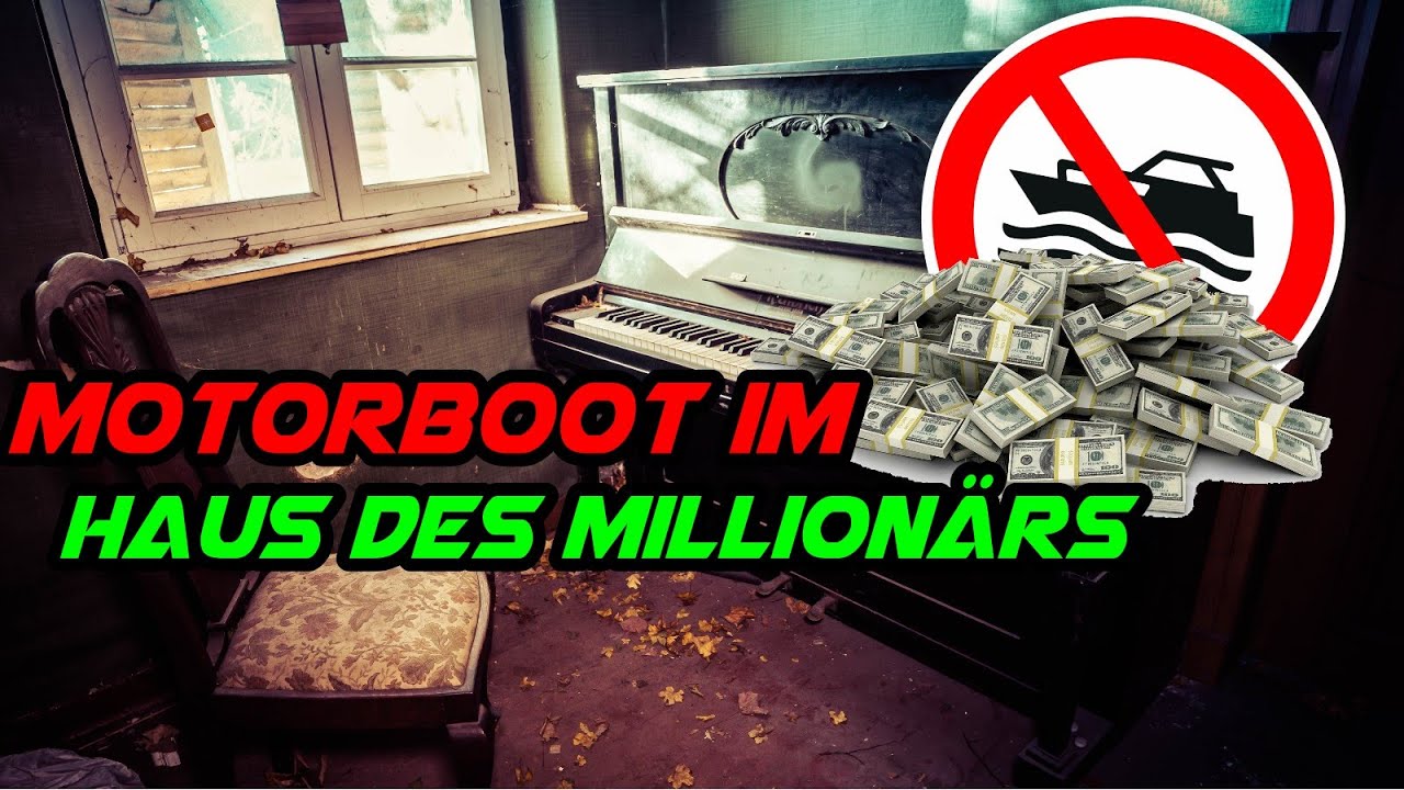 MOTORBOOT und Produktionsmaschinen im HAUS DES MILLIONÄRS