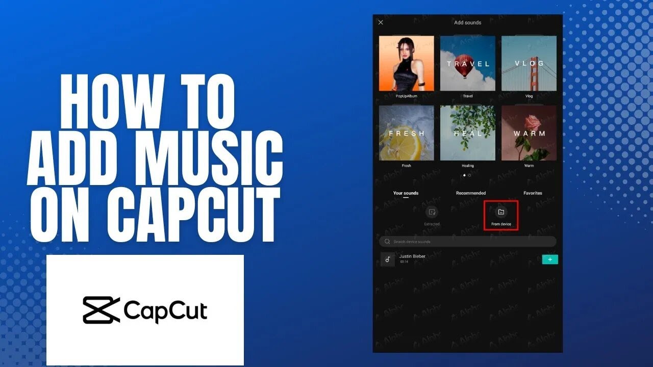 How to add music on capcut?
