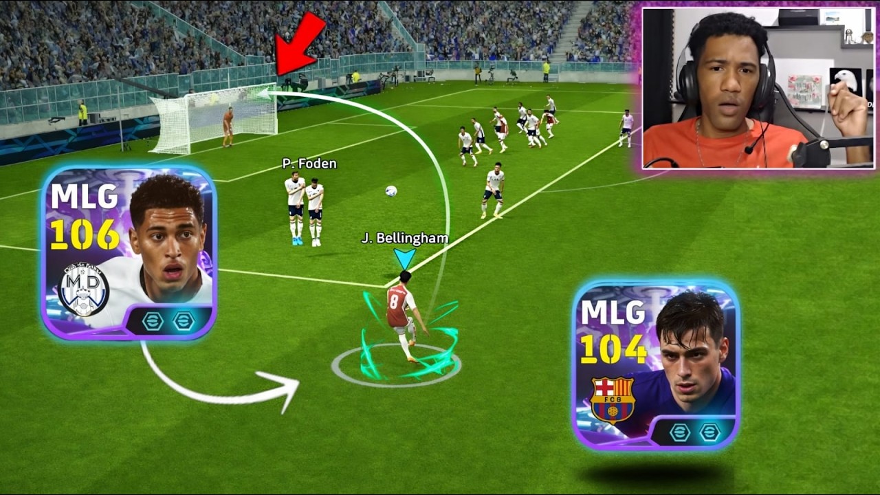 Bellingham e Pedri Calou Minha Boca e Impressionou no efootball 2026 Mobile