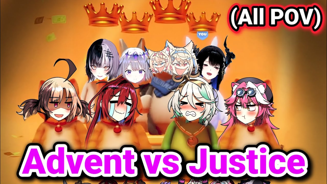 HoloAdvent 𝙎𝙒𝙀𝙀𝙋𝙎 HoloJustice in their Party Animals collab... |Hololive|