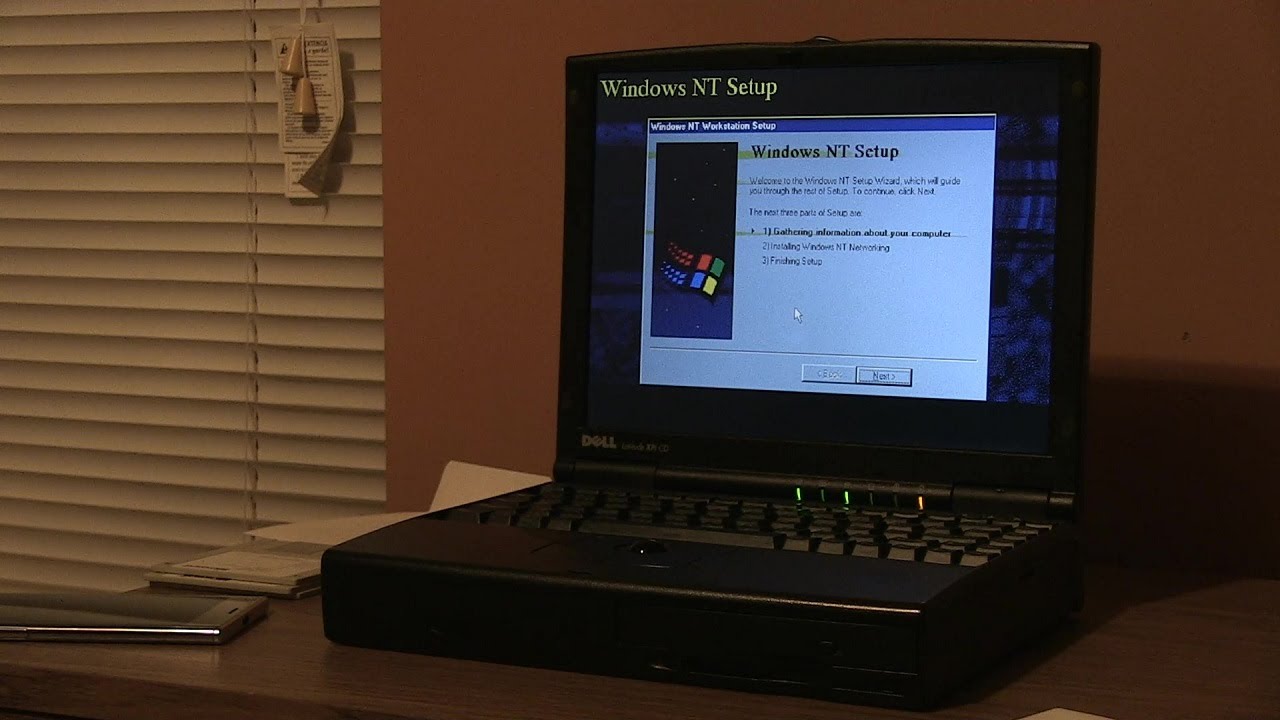 [ASMR] FULL INSTALL of Windows NT Workstation 4.0 on a 1997 Dell Latitude XPi CD