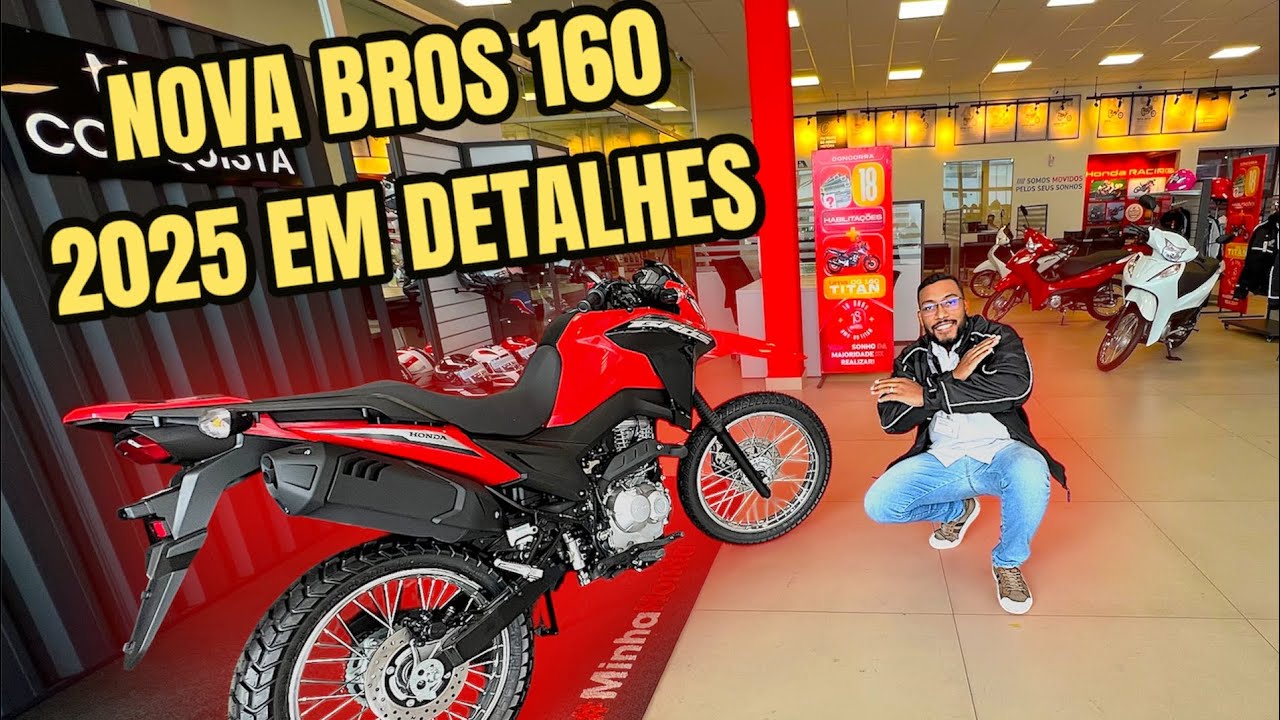 DETALHES DA NOVA BROS 160 2025 NA HONDA !