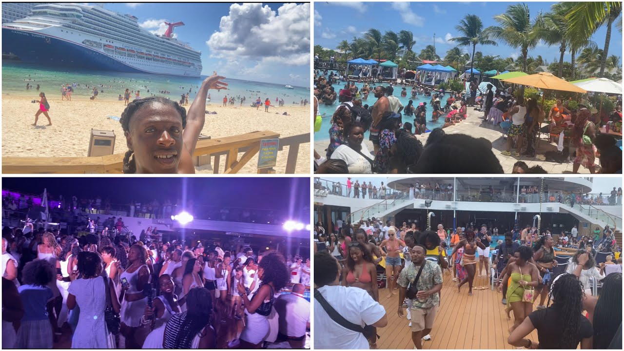 I WENT ON A 5 DAY CRUISE! CARNIVAL SUNRISE (CELEBRATION KEY,  HALF MOON CAY BAHAMAS & TURK & CAICOS)