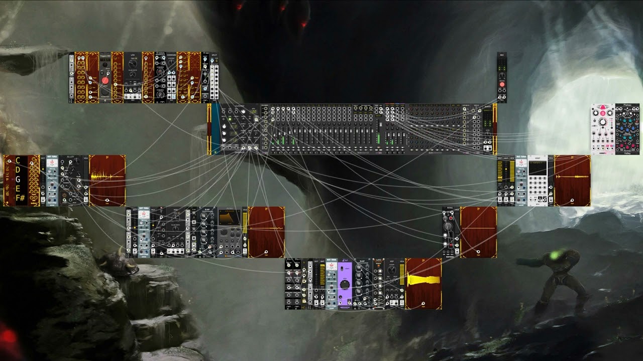 rain world ⸸ ambient generative VCV rack ⸸ No AI