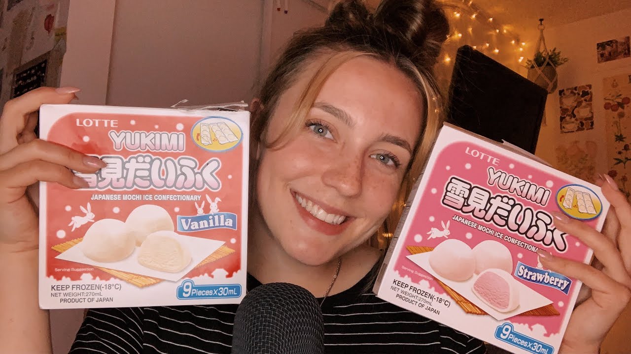 ASMR Eating Mochi 🌸 (+ whisper ramble)