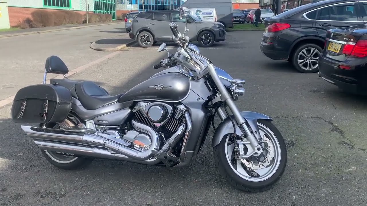 Suzuki M1800 M109R saddlebags lockable to bike & lids lock leather 30L ea @CustomCruisersLimited