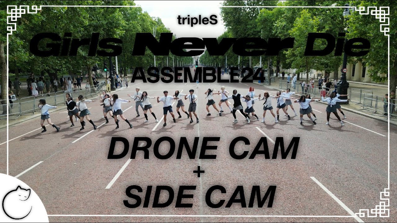 [KPOP IN PUBLIC | DRONE CAM + SIDE CAM | 4K] tripleS(트리플에스) ‘Girls Never Die’ Dance Cover | LONDON