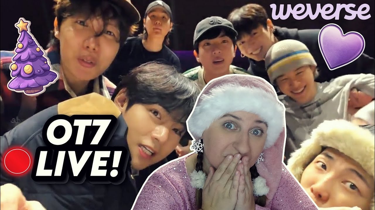 🔴Реакция на прямой эфир BTS OT7 на Weverse (16.12.2025) 💜| Чимин, Шуга, RM, Чонгук, Джин, Джей-Хо...