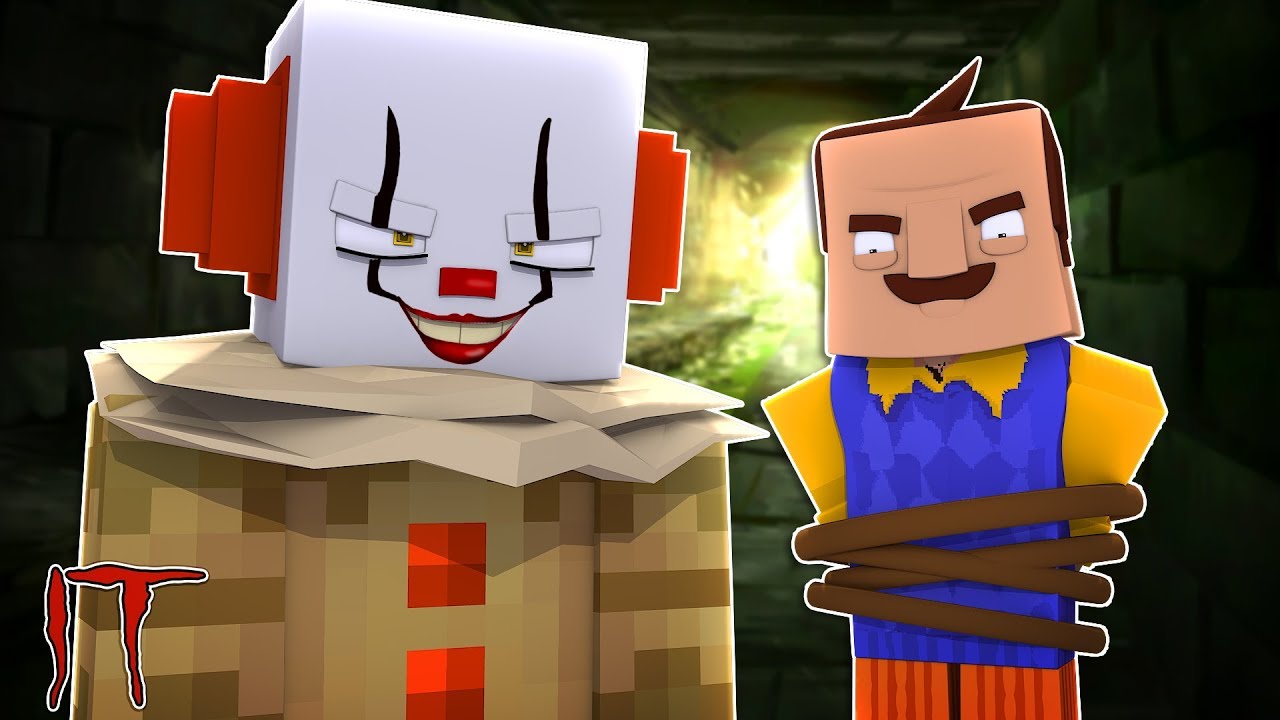 IT THE CLOWN MINECRAFT - HAS HE TAKEN THE NEIGHBOUR!?w / Little Kelly
