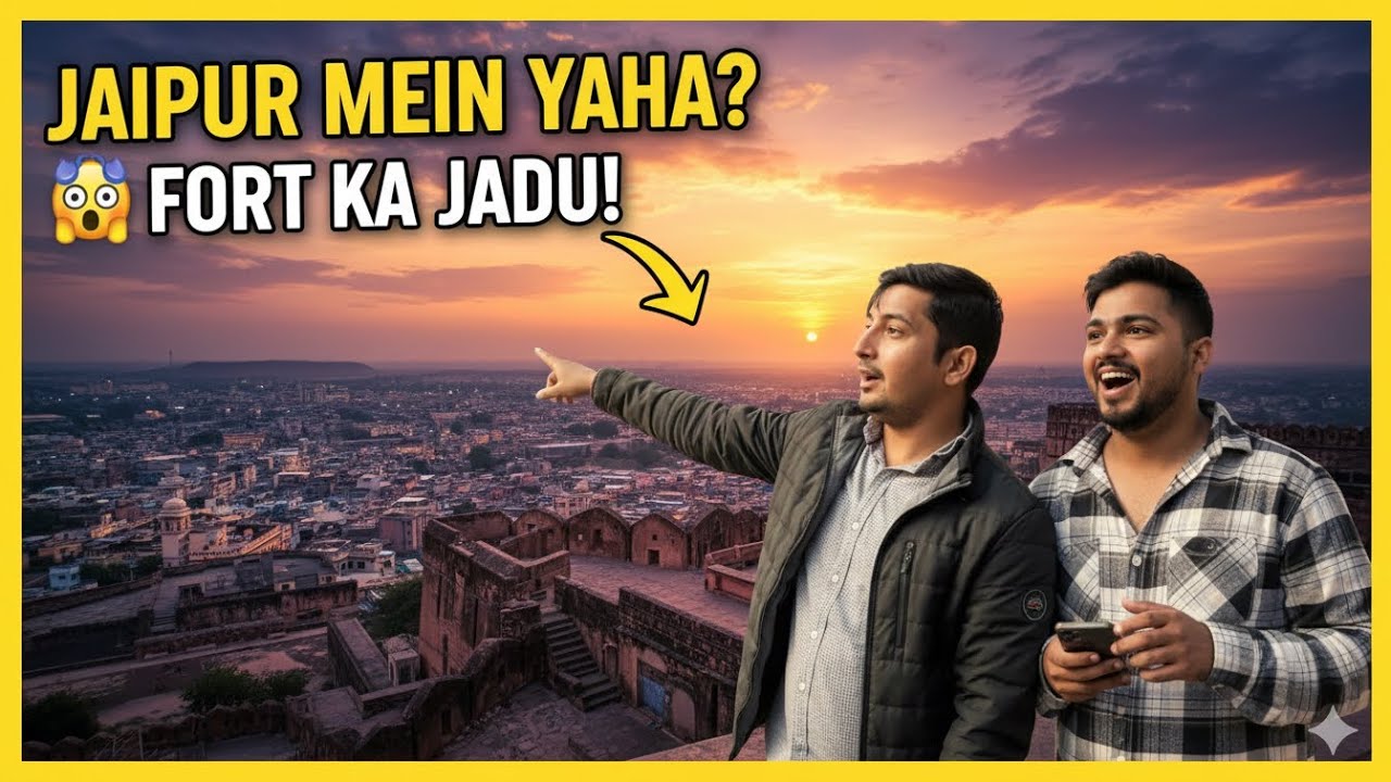 Magical Sunset at Nahargarh Fort 😍 | Best View Point in Jaipur